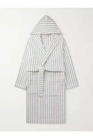 TEKLA Homem Roupões de Banho - Striped Organic Cotton-Terry Hooded Robe