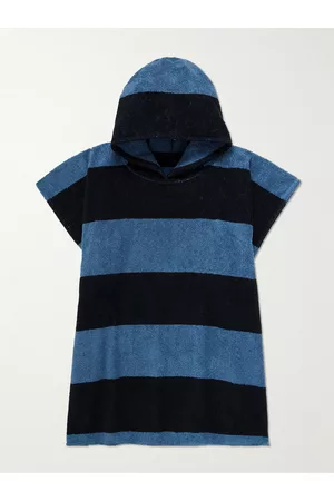 ARKET Kids Homem Roupões de Banho - Jemima Striped Cotton-Terry Hooded Robe