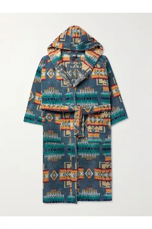 Pendleton Homem Roupões de Banho - Cotton-Terry Jacquard Hooded Robe