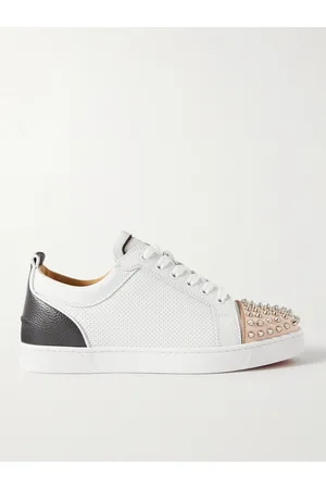 Louis Junior Spikes Cap-Toe Full-Grain Leather Sneakers