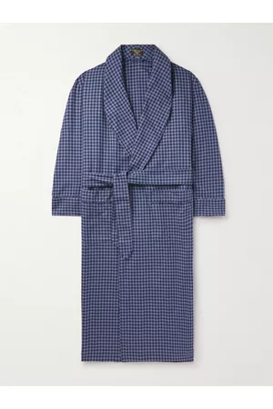 Emma Willis Homem Roupões de Banho - Gingham Cotton-Flannel Robe