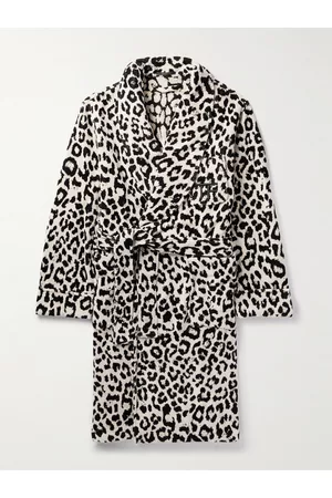 TOM FORD Homem Roupões de Banho - Shawl-Collar Leopard-Print Cotton-Terry Robe