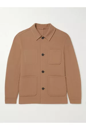 Mr P. Homem Casacos de Inverno & com Capuz - Double-Faced Splitable Wool-Blend Chore Jacket