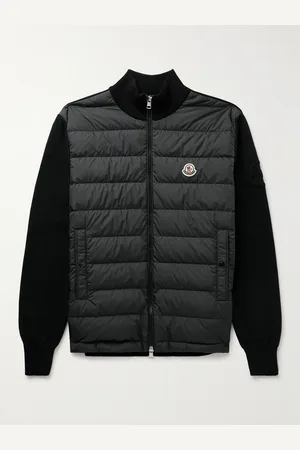 Knitted and Quilted Shell Down Ski Jacket