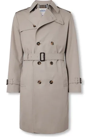 Burberry Double-Breasted Belted Gabardine Trench Coat