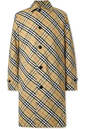 Burberry Checked Gabardine Coat