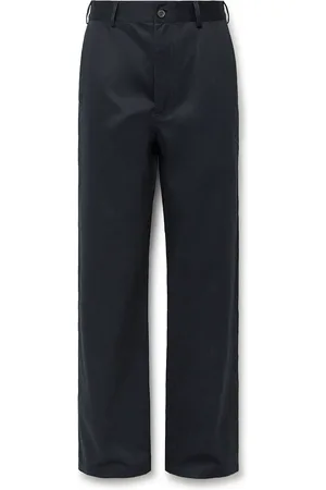 NILI LOTAN Corentin Straight-Leg Cotton-Twill Trousers