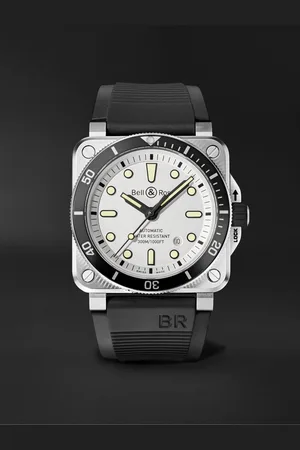 Bell & Ross BR 03-92 Diver Automatic 42mm Stainless Steel and Rubber Watch, Ref. No. BR0392-D-WH-ST/SRB
