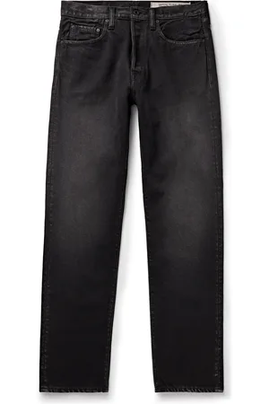 KAPITAL Slim-Fit Straight-Leg Stone-Washed Jeans