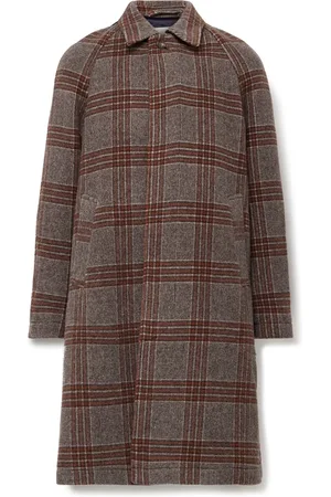 NN.07 Rocko 8442 Checked Recycled Wool-Blend Coat