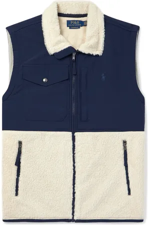 Ralph Lauren Logo-Embroidered Fleece-Panelled Shell Gilet