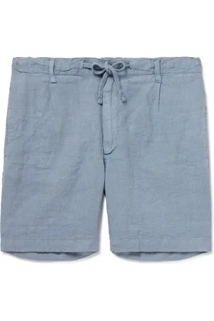HARTFORD Tank Straight-Leg Linen Drawstring Shorts