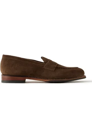 GRENSON Lloyd Suede Penny Loafers