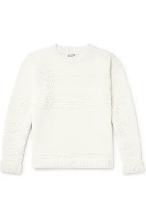 S.N.S. HERNING Fisherman II Textured Virgin Wool Sweater