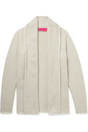 THE ELDER STATESMAN Shawl-Collar Cashmere Cardigan