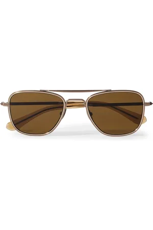 Mr. Leight Navigator S Aviator-Style Metal Sunglasses