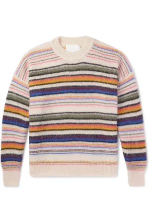 Isabel Marant Drusselh Striped Mohair-Blend Sweater