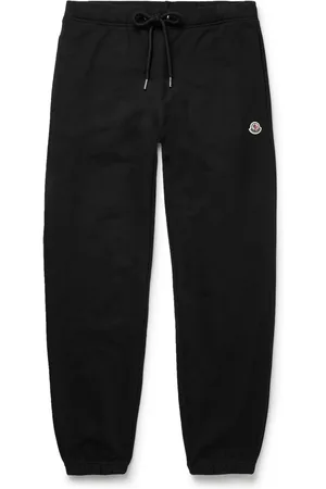 Moncler Tapered Logo-Appliquéd Cotton-Jersey Sweatpants