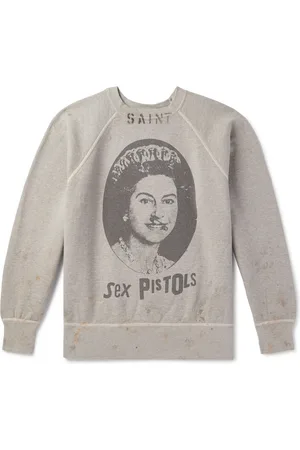 SAINT MXXXXXX Sex Pistols Printed Cotton-Jersey Sweatshirt