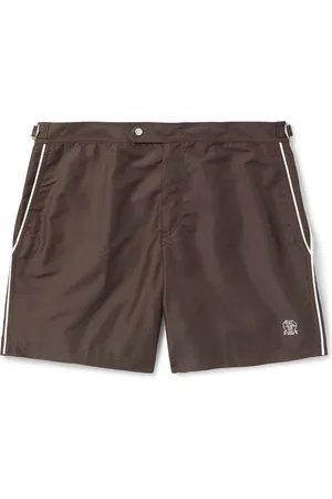 Brunello Cucinelli Straight-Leg Mid-Length Swim Shorts
