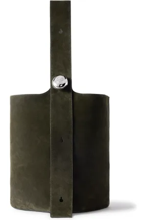 Loewe Large Pebble Suede Bucket Bag