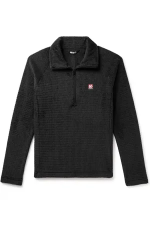 66 North Hrannar Logo-Appliquéd Waffle-Knit Polartec® Alpha® Half-Zip Sweatshirt