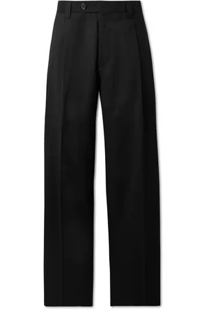 mfpen Straight-Leg Pleated Wool Suit Trousers