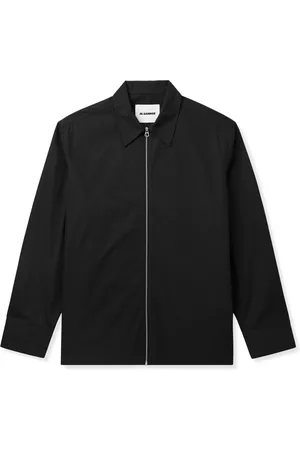 Jil Sander Organic Cotton-Twill Zip-Up Overshirt