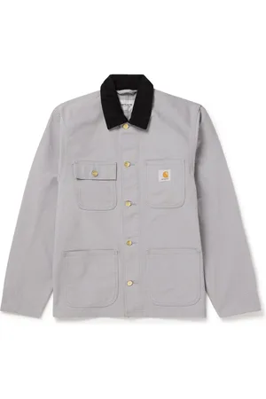 Carhartt Michigan Corduroy-Trimmed Organic Cotton-Canvas Chore Jacket
