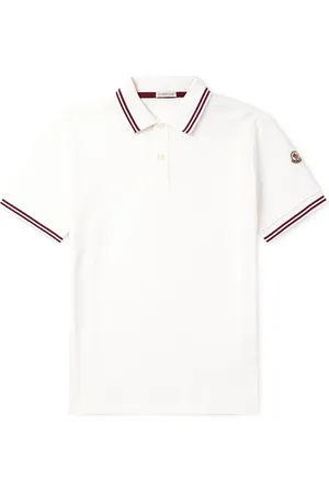 Moncler Slim-Fit Logo-Appliquéd Cotton-Piqué Polo Shirt