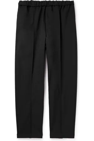 Jil Sander Tapered Cropped Gabardine Trousers