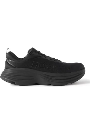 Hoka One One Bondi 8 Rubber-Trimmed Mesh Running Sneakers