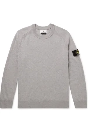 Stone Island Logo-Appliquéd Virgin Wool Sweater