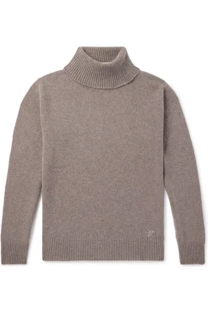 VALSTAR Logo-Embroidered Cashmere Rollneck Sweater