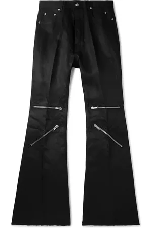 Rick Owens Bolan Flared Linen-Twill Cargo Trousers