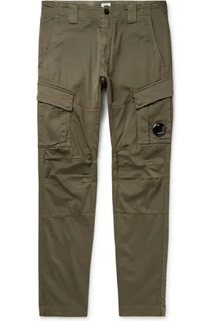 C.P. Company Slim-Fit Tapered Logo-Appliquéd Stretch-Cotton Sateen Cargo Trousers