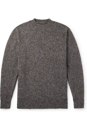 MONITALY Alpaguan Ribbed Alpaca and Pima Cotton-Blend Sweater