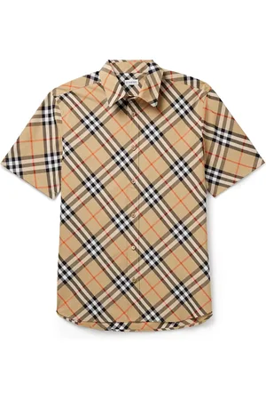 Burberry Checked Cotton-Poplin Shirt