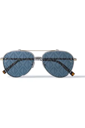 Dior CD Diamond A1U Aviator-Style -Tone Metal Sunglasses