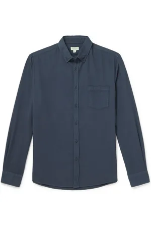Sunspel Button-Down Collar Brushed Cotton-Flannel Shirt