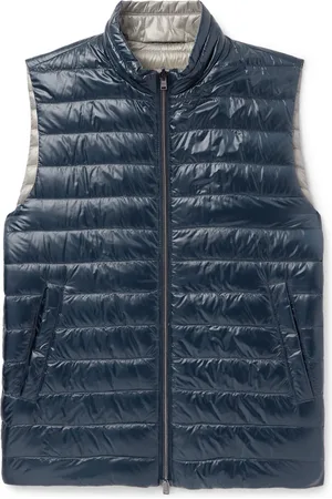 HERNO Reversible Quilted Nylon Down Gilet