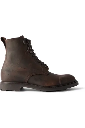 EDWARD GREEN Ambleside Waxed-Suede Boots