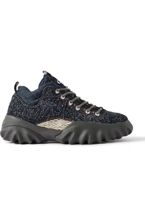 Oakley Edge Mesh, Canvas and Rubber-Trimmed Brushed-Suede Boots