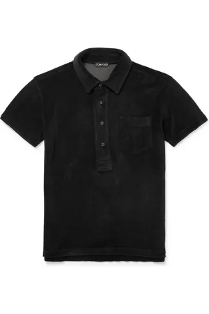 Tom Ford Cotton-Blend Terry Polo Shirt