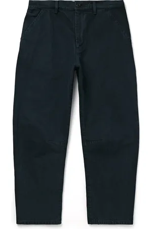 NILI LOTAN Emir Straight-Leg Cotton-Blend Twill Trousers