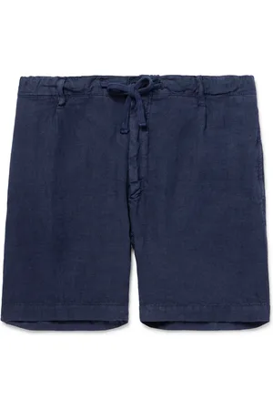 HARTFORD Tank Straight-Leg Linen Drawstring Shorts