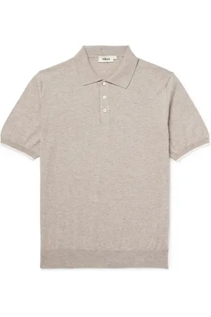 ALTEA Cotton and Cashmere-Blend Polo Shirt