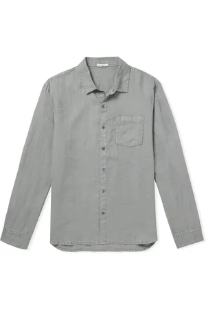 James Perse Garment-Dyed Linen Shirt