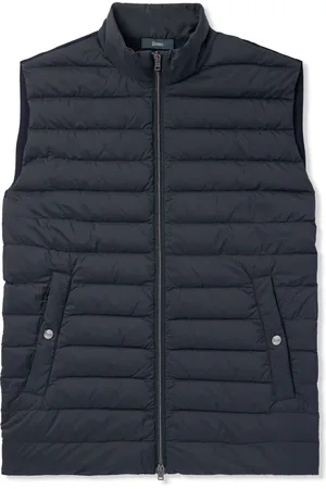HERNO Quilted Shell and Wool and Silk-Blend Down Gilet
