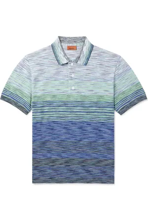 Missoni Space-Dyed Cotton-Piqué Polo-Shirt